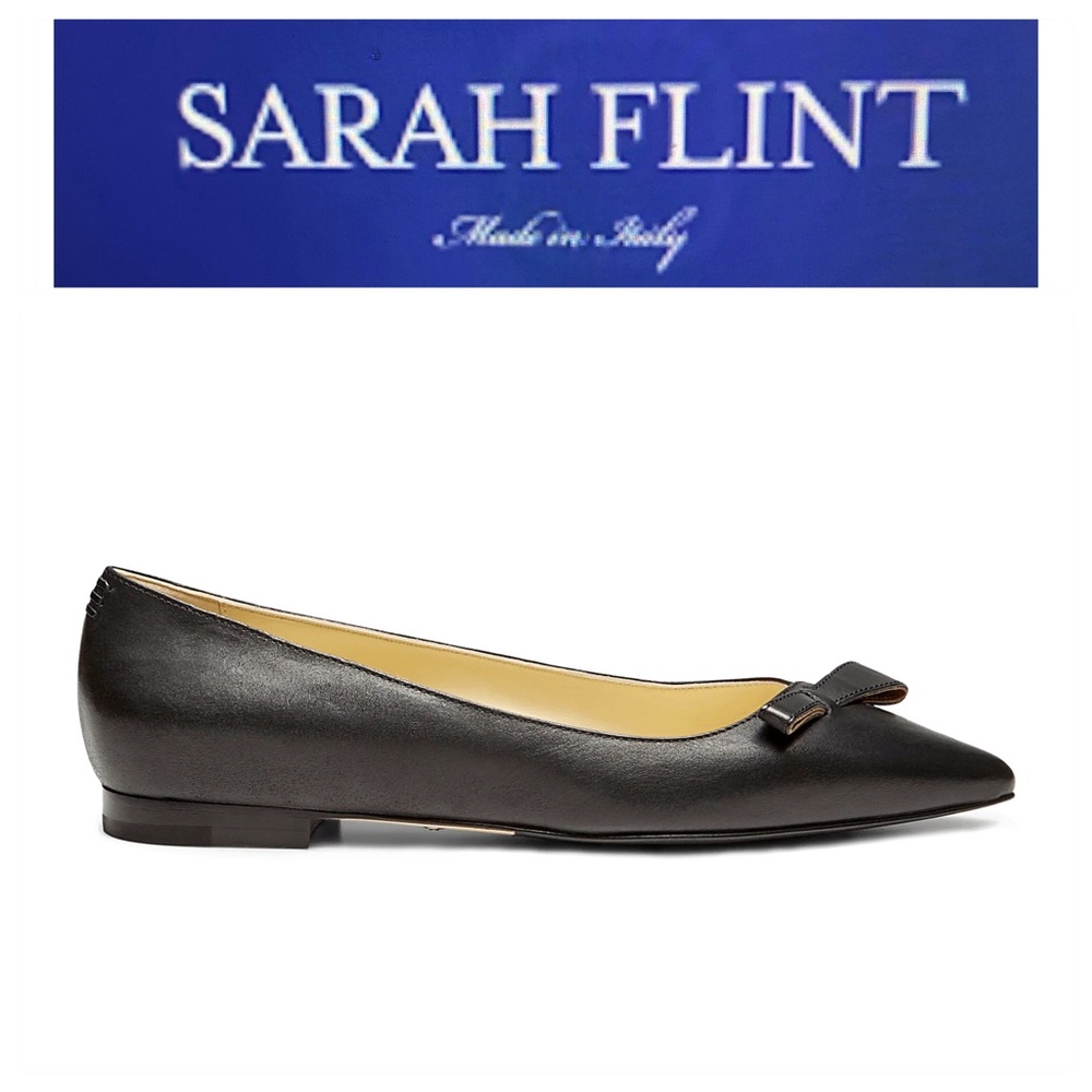 Sarah Flint Black Natalie Flat Shoes